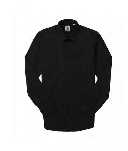 The Idle Man Smart Shirt in Black